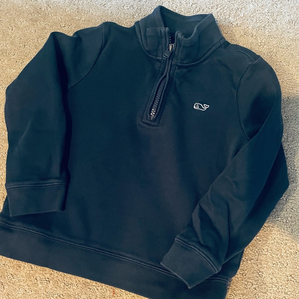 Navy Vineyard Vines Half-Zip. Sz 4T.  Excellent condition.